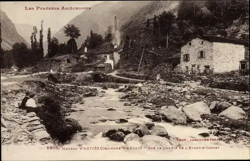 Ak Artiès Auzat Ariège, Sur le Chemin de l'Étang d'Izourt