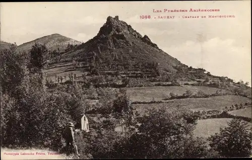 Ak Saurat Ariège, Chateau de Montorgueil