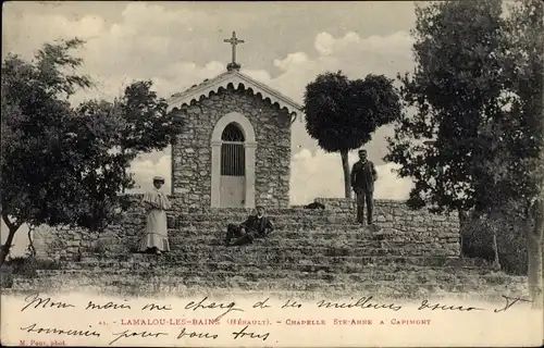 Ak Lamalou les Bains Herault, Chapelle Saint Anne