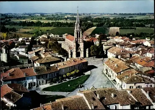 Ak Saint Clar Gers, Vue générale, Fliegeraufnahme
