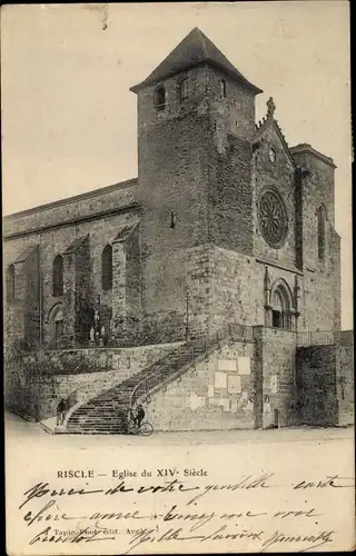 Ak Riscle Gers, Eglise du XIVe Siecle