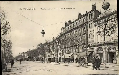 Ak Toulouse Haute Garonne, Boulevard Carnot, les Nouveautes