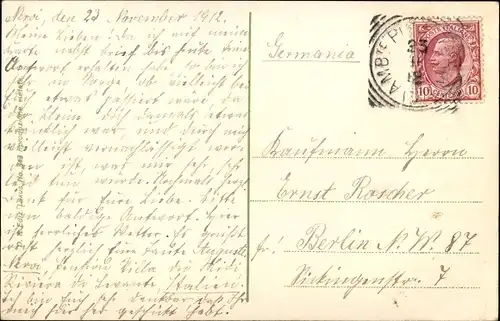 Ak Nervi Genova Genua Liguria, Panorama verso Capolungo