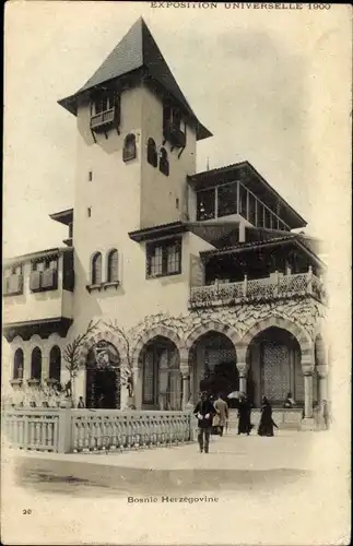 Ak Paris, Exposition Universelle 1900, Bosnie Herzegovine