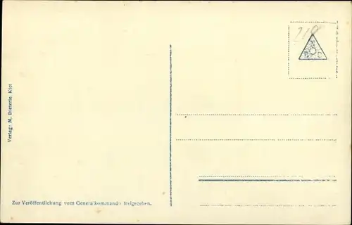 Ak Deutsches Kriegsschiff, Kapitän bei der Essenprobe, Seemann, Hund