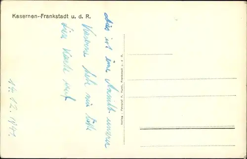 Ak Frenštát pod Radhoštěm Frankstadt unter dem Radhoscht Mährisch Schlesien, Kasernen, Umgebung