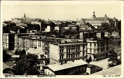 Ak Broumov Braunau in Böhmen Niederschlesien, Blick auf den Ort