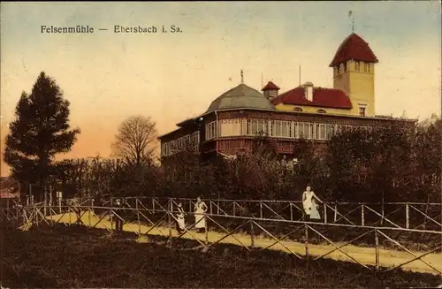 Ak Ebersbach Neugersdorf in Sachsen, Restaurant Felsenmühle