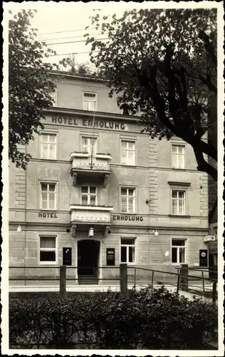 Foto Ak Bad Schandau Sächsische Schweiz, Hotel Erholung