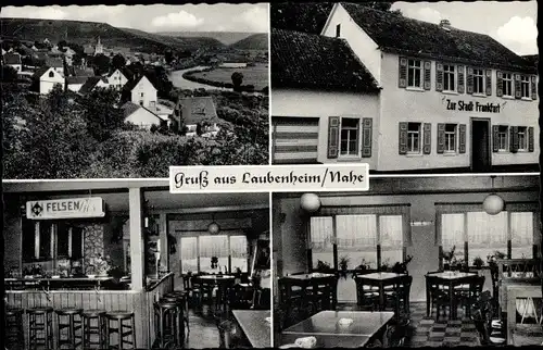 Ak Laubenheim an der Nahe Rheinland Pfalz, Gasthaus Zur Stadt Frankfurt, Innenansicht