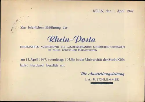 Künstler Ak Rheinposta, 50. Todestag Heinrich von Stephan, Globus