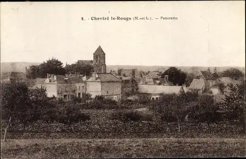 Ak Cheviré le Rouge Baugé Maine et Loire, Panorama