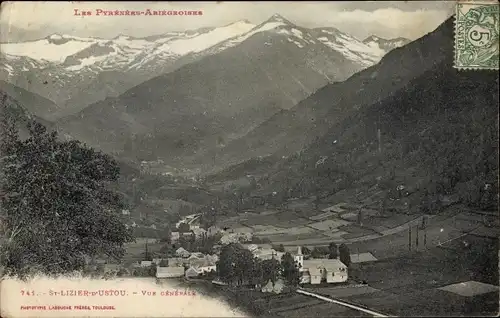 Ak Saint Lizier d'Ustou Ariege, Vue générale