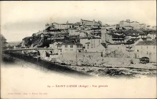 Ak Saint Lizier du Couserans Ariege, Vue générale