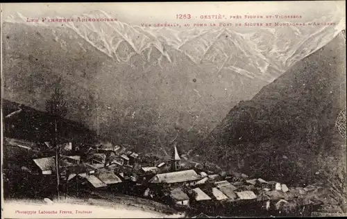 Ak Gestiès Ariège, Vue générale, Port de Siguee et Montagnes d'Andorre