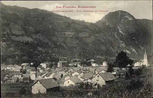 Ak Aulus les Bains Ariege, Vue générale