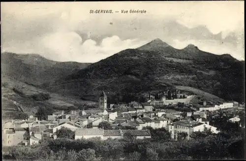 Ak Saint Gervais sur Mare Hérault, Gesamtansicht