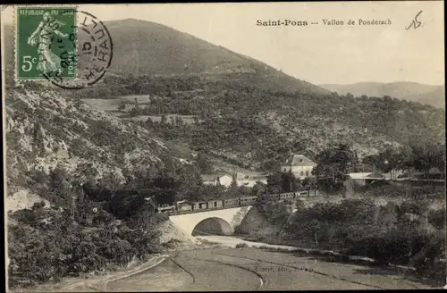 Ak Saint Pons de Thomières Herault, Vallon de Ponderach