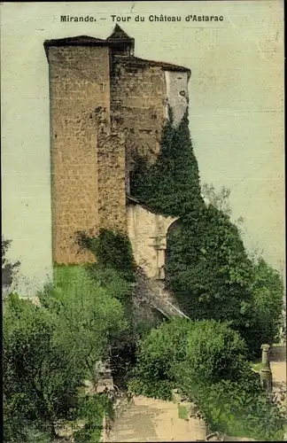 Ak Mirande Gers, Tour du Chateau d'Asterac