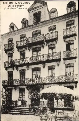 Ak Luchon Haute Garonne, Le Grand Hotel, Allee d'Etigny
