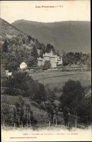 Ak Guran Haute Garonne, Vallee de Luchon, Chateau