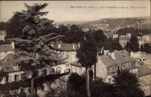 Ak Meudon Hauts de Seine, Gesamtansicht