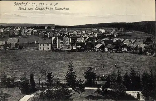 Ak Oberhof im Thüringer Wald, Panorama vom Parkhotel Wünscher