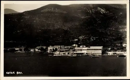 Ak Kotor Cattaro Montenegro, Blick auf den Ort