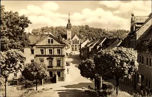 Ak Waldheim in Sachsen, Teilansicht