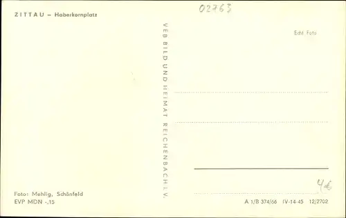 Ak Zittau in Sachsen, Haberkornplatz