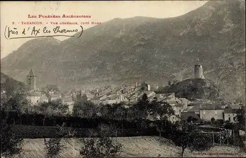 Ak Tarascon Ariège, Vue générale