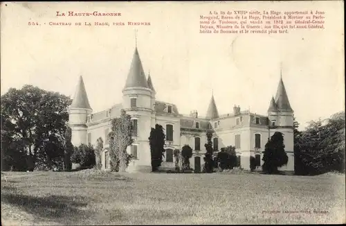 Ak Lahage Haute Garonne, Château