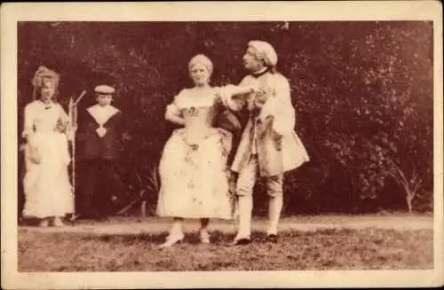 Ak Meudon Hauts de Seine, Fête Louis XV. 1923, Danse de l'époque