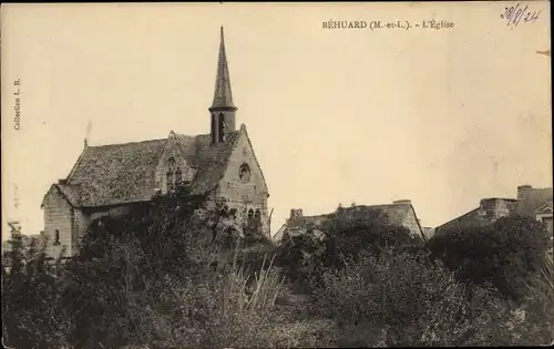 Ak Béhuard Maine-et-Loire, Kirche