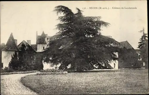 Ak Bécon Maine et Loire, Château de Landeronde
