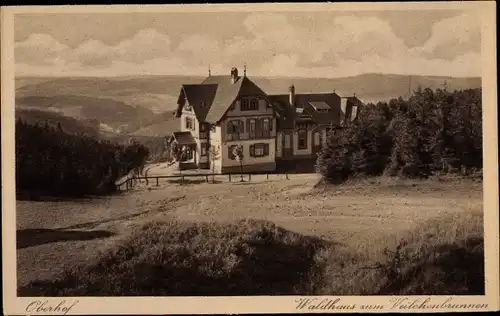 Ak Oberhof im Thüringer Wald, Waldhaus zum Veilchenbrunnen