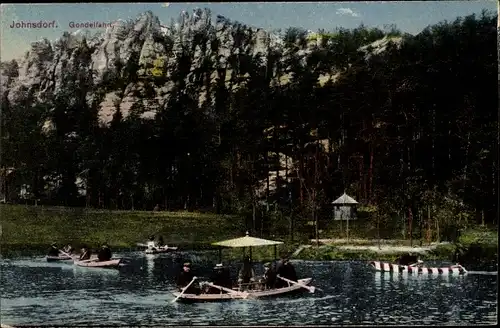 Ak Jonsdorf in Sachsen, Gondelfahrt