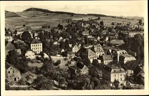 Ak Seifhennersdorf Görlitz Sachsen, Ortspartie, Vogelschau