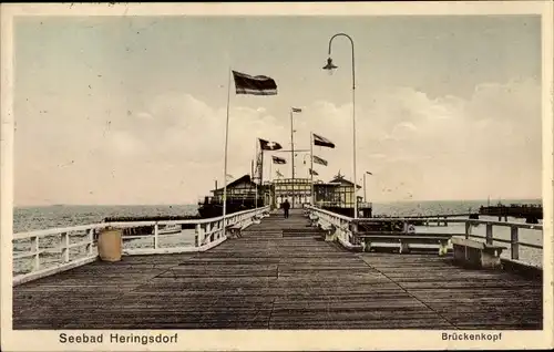 Ak Ostseebad Heringsdorf auf Usedom, Brückenkopf