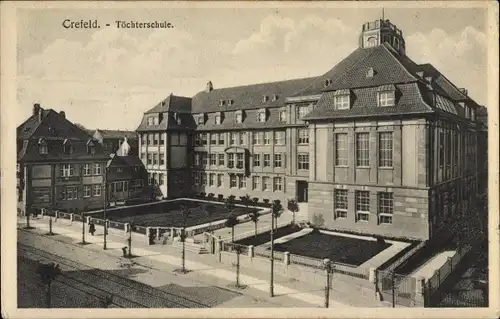 Ak Krefeld am Niederrhein, Töchterschule