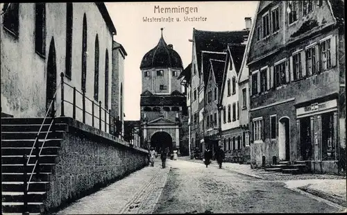 Ak Memmingen in Schwaben, Westerstraße, Westertor