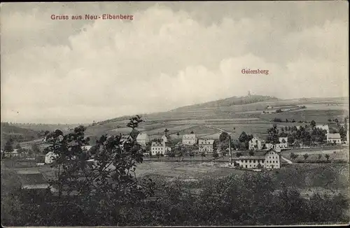 Ak Neueibenberg Burkhardtsdorf Sachsen, Panorama, Geiersberg