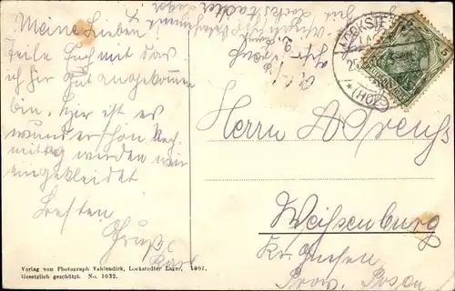 Ak Lockstedt in Holstein, Lockstedter Lager, Wasserturm, Casino, Wache, Eingang