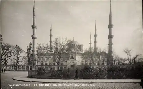 Foto Ak Konstantinopel Istanbul Türkei, La Mosquee de Sultan Ahmed