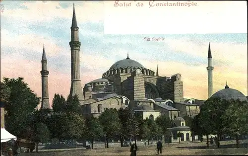 Ak Konstantinopel Istanbul Türkei, Hagia Sophia, Sainte Sophie