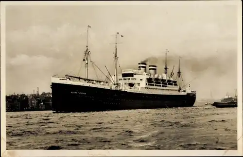 Ak Dampfschiff Albert Ballin, HAPAG