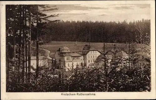 Ak Kretscham Rothensehma Neudorf Sehmatal im Erzgebirge, Blick auf den Ort