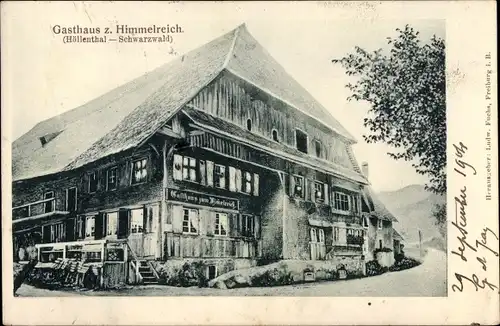 Ak Freiburg im Breisgau, Höllental im Schwarzwald, Gasthaus zum Himmelreich