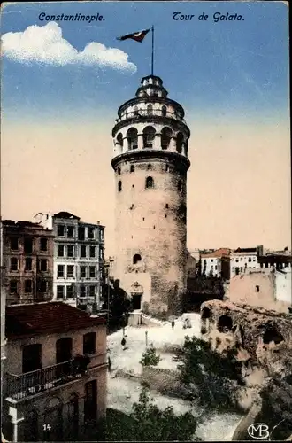 Ak Konstantinopel Istanbul Türkei, Tour de Galata