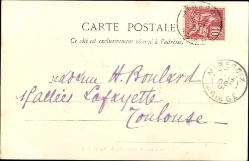 Ak Oust Ariege, Vue générale et le Montvallier